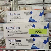 Nitrilium nitrile powder free examination gloves