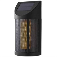$13  Solar 6 Lumens Matte Black LED Wall Lantern