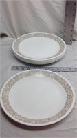 F6) 8 Corelle large dinner plates-perfect