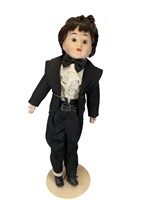 Vintage Groom Porcelain Doll