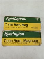 40 rounds 7 mm Remington mag 175 grain core lock