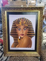 Felix Signed Egyptian Oil On Board Artwork