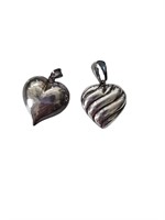 Sterling silver hearts