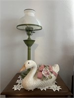 Lamp & Ceramic Duck