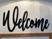 Metal Welcome Sign