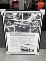 Large Holden Monaro Print in Frame 810 x 1060