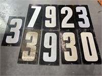 Quantity of Metal Service Station Numbers