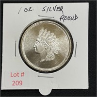 1 oz Fine Silver Round