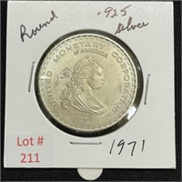 1971 Sterling Silver 1 oz Coin
