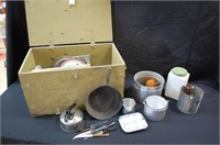 Crate of Camping & Cooking Equipment
