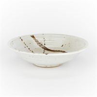 Warren MacKenzie Ceramic Splatter Bowl - Stamped