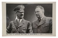 Adolf Hitler and Konrad Henlein Postcard