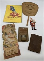 New Cumberland, PA match holder + ephemera