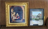 Two Framed Pictures, Apprx 17" x 16" & 13" x 11"
