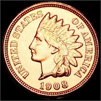 1908 Indian Head Penny UNC RED