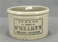RW 2 lb butter crock w/ "O'Hearn's Melrose,