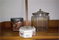 Glass Planters Peanut Jar, Glass Jar with