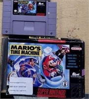 SNES Mario's time Machine w/ Box