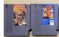 NES Demon Sword and Indiana Jones
