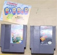 NES Dig Dug II Trouble in Paradise and Puzznic