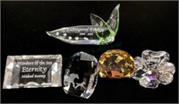 (5) Swarovski Mini Crystal Plaques