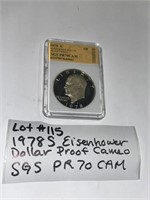 Lot#115) 1978S Eisenhower Dollar Proof Cameo