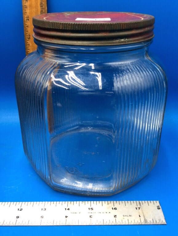 Rare Illinois Glass Hosier Cabinet Jar