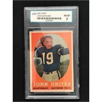 1958 Topps Johnny Unitas Graded 7