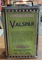 VALENTINE'S VALSPAR VARNISH TIN CAN