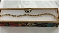 CZ Earrings & Goldtone Bracelet