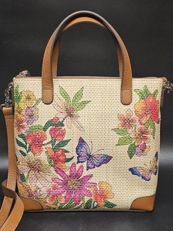 Brighton Briana Straw w/ Leather Straps Tote Bag