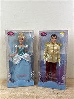 Disney Prince Charming and Cinderella Dolls