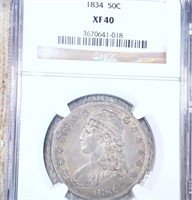 1834 Capped Bust Half Dollar NGC - XF40