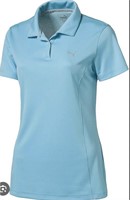 Size M Puma Women's W Pounce Polo Aruba Blue