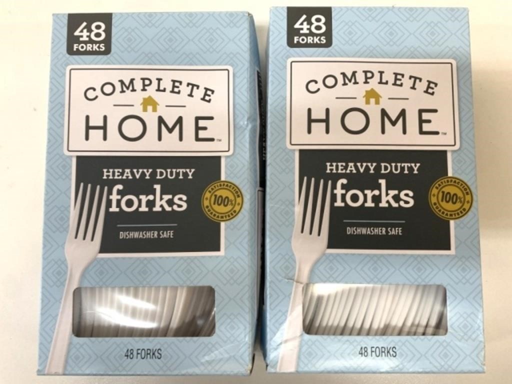 2 Packs x 48 Heavy Duty Forks
