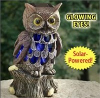 Solar powered owl bug zapper (appx. 25cm tall)