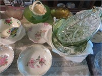 LARGE SELECTION OF ANTIQUE SERVING DISHES