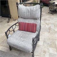 Large Outdoor Iron Chair- ea.