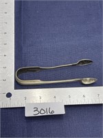 Silver electroplate tongs