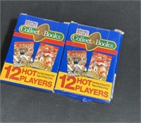 Two packs of collect a books, NFL pro set