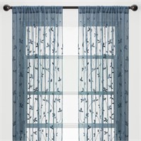 Chanasya Premium Embroidered Vine Curtains