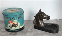 KENTUCKY TEEN & HORSE ASHTRAY