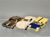 3) VINTAGE AURORA CIGAR BOX CARS