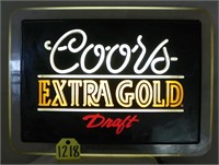 Coors Extra Gold Draft, Light Up