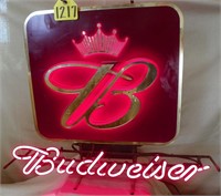 * Budweiser neon sign  LOCAL PICKUP ONLY NO SHIP