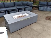 Grey Gas Fire Table - 31 x 51