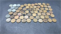 (67) WHEAT & STEEL PENNIES