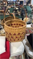 Basket with red weave