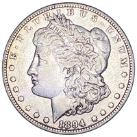 1894-O Morgan Silver Dollar ABOUT UNCIRCULATED