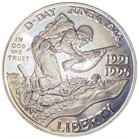 1995-W D-Day Comm. Dollar GEM PROOF